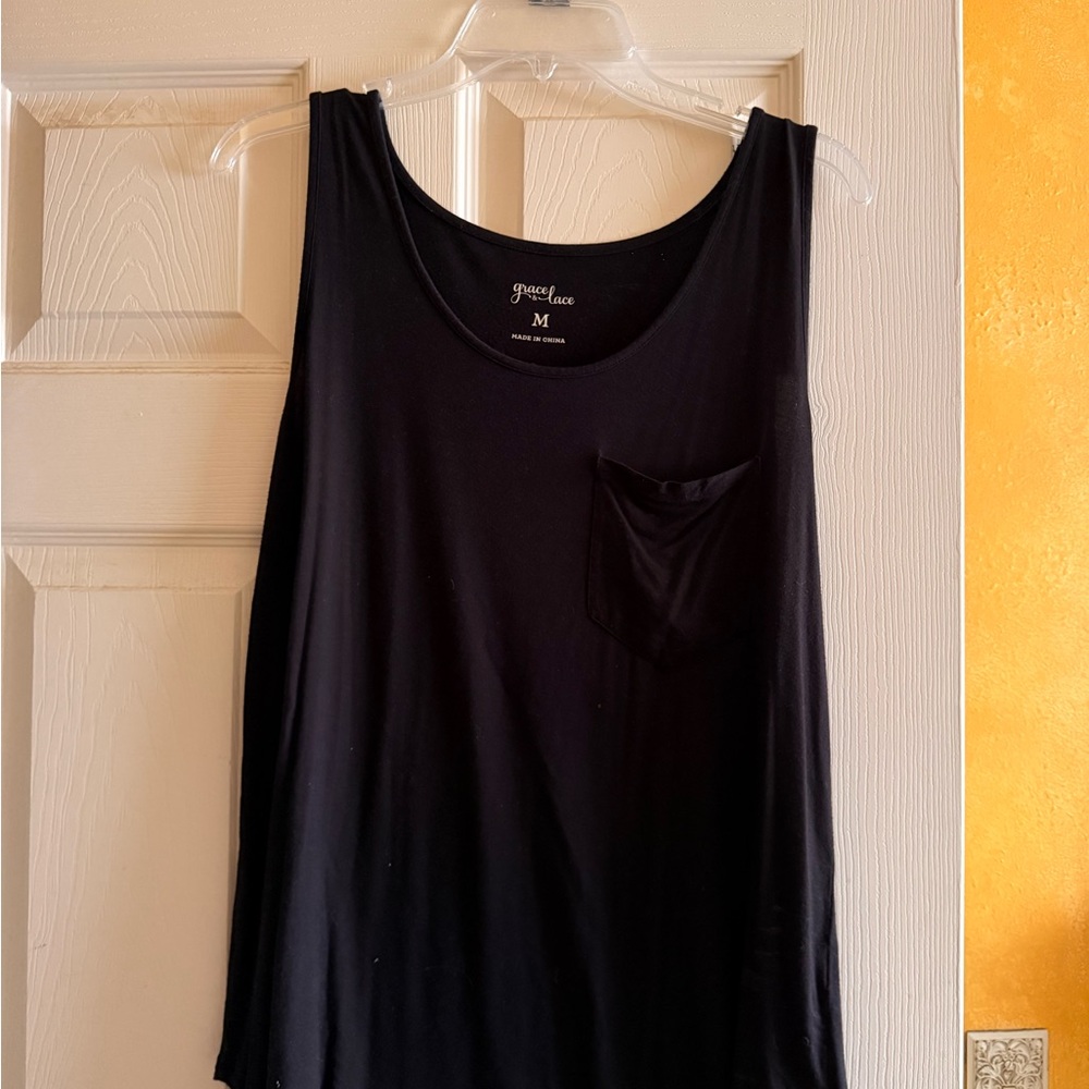 Grace & Lace Black Tank Top